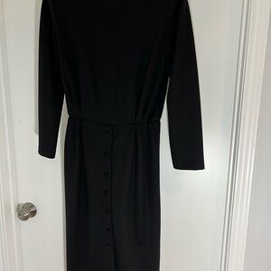 Sophisticated Black Long Sleeve Dress